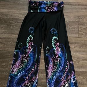 Women's White Mark Palazzo Pants | Large